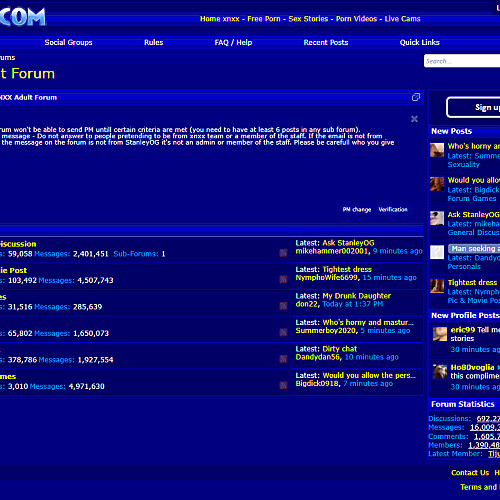 One Of The Most Popular Porn Forums: XNXX A Screenshot of the Most Popular Forum: XNXX.com