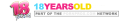18 Years Old Logo