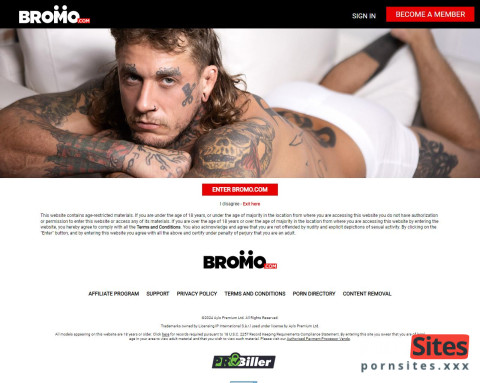 Bromo website van 27. April, 2024