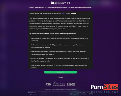 Cherry.tv Sitio web de 27. April, 2024