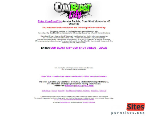 Cum Blast City website van 01. May, 2024