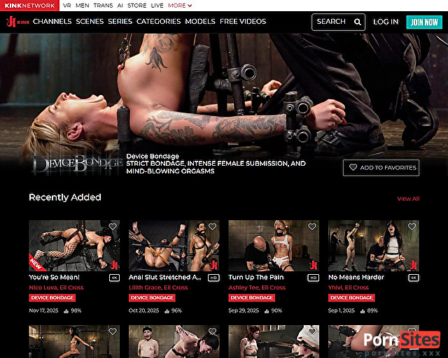 kink.com, 02. June, 2026 Device Bondage Website From 02. June, 2026
