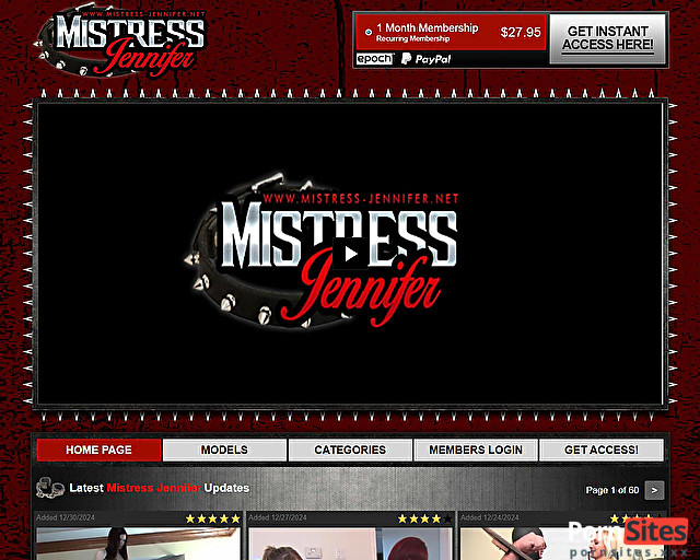 Mistress Jennifer Website From 18. June, 2026