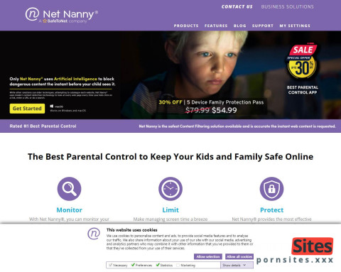 NetNanny website van 23. April, 2024