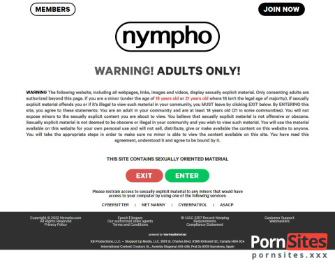 Nympho Website von 17. April, 2024