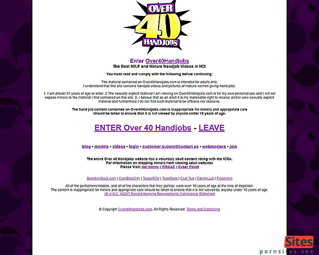Over 40 Handjobs Website From 18. June, 2026