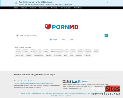 Este es el aspecto de PornMD