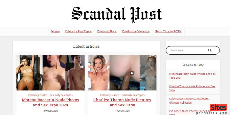 True Celebrity Nudes - ScandalPost Review And 17 Similar Naked Celebrity Sites