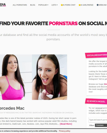 Social Media Pornstars