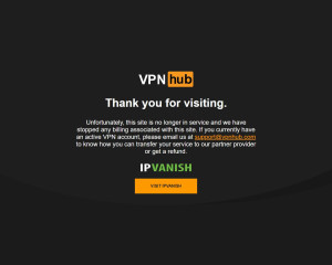 This is what VPN Hub looks like